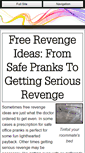 Mobile Screenshot of free-revenge-ideas.com